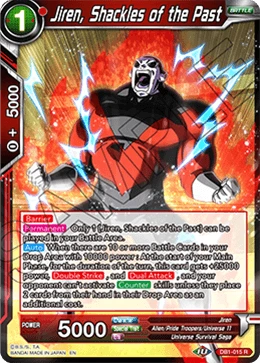 Jiren, Shackles of the Past DB1-015 card