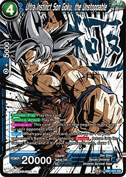 Ultra Instinct Son Goku, the Unstoppable DB1-021_PR card
