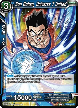Son Gohan, Universe 7 United DB1-023_PR