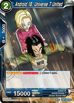 Android 18, Universe 7 United DB1-029 card