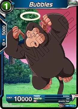 Bubbles DB1-035 Dragon Ball Masters card