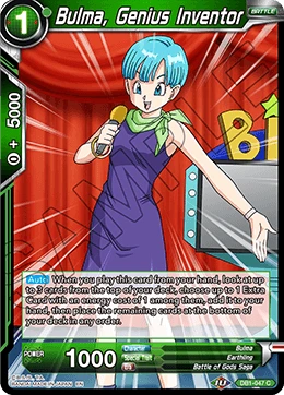 Bulma, Genius Inventor DB1-047 card
