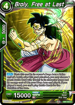 Broly, Free at Last DB1-052 card