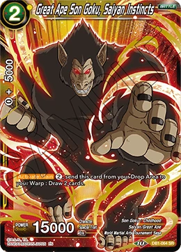 Great Ape Son Goku, Saiyan Instincts DB1-064 card