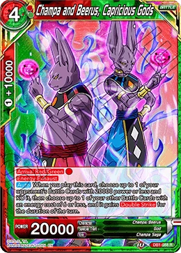 Champa and Beerus, Capricious Gods DB1-088 card