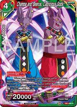 Champa and Beerus, Capricious Gods DB1-088_PR02 card
