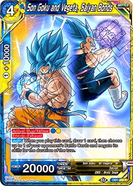 Son Goku and Vegeta, Saiyan Bonds DB1-089 card