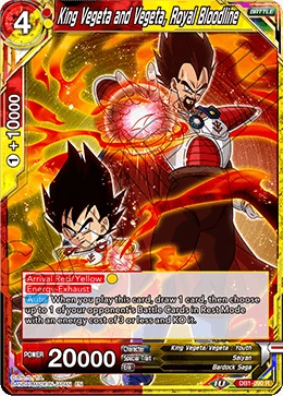 King Vegeta and Vegeta, Royal Bloodline DB1-090 card