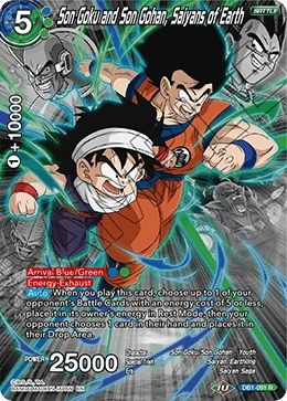 Son Goku and Son Gohan, Saiyans of Earth DB1-091_PR card