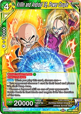 Krillin and Android 18, Power Couple DB1-093 card