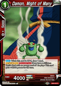 Damon, Might of Many DB2-022 card
