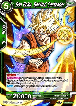 Son Goku, Spirited Contender DB2-065 card