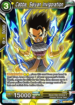 Cabba, Saiyan Invigoration DB2-099 card