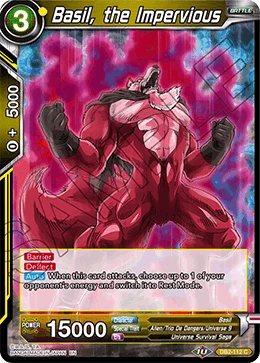 Basil, the Impervious DB2-112 Dragon Ball Masters card