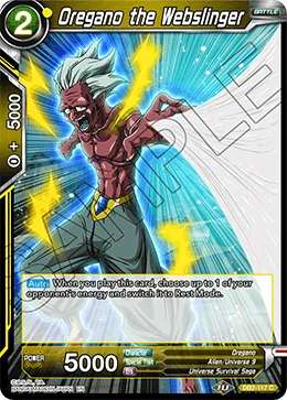 Oregano the Webslinger DB2-117 card