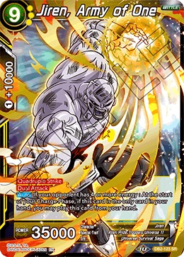 Jiren, Army of One DB2-123 card