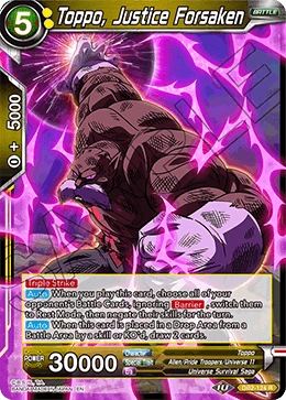 Toppo, Justice Forsaken DB2-124 card
