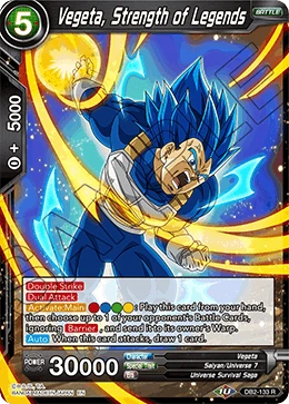 Vegeta, Strength of Legends DB2-133 card