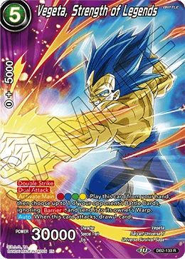 Vegeta, Strength of Legends DB2-133_PR