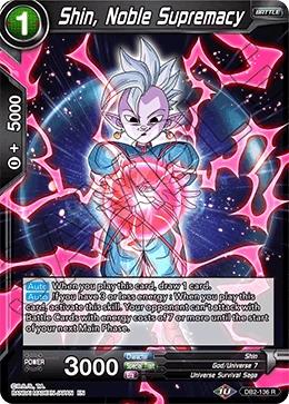 Shin, Noble Supremacy DB2-136 card