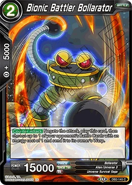 Bionic Battler Bollarator DB2-145 Dragon Ball Masters card