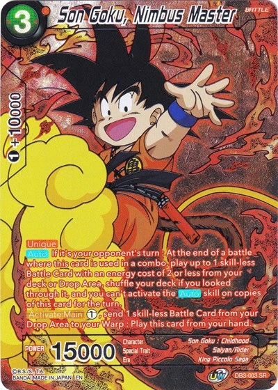 Son Goku, Nimbus Master DB3-003_CSV2 card