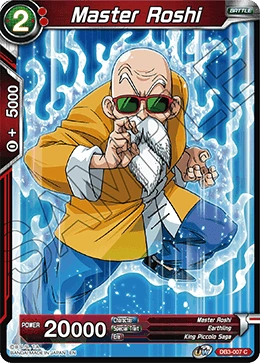Master Roshi DB3-007 Dragon Ball Masters card