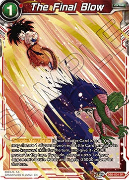 The Final Blow DB3-024 Dragon Ball Masters card