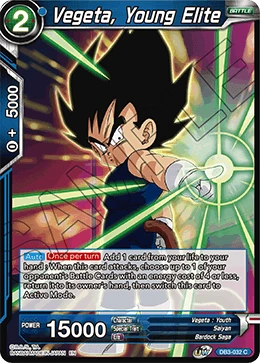 Vegeta, Young Elite DB3-032 card