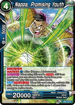 Nappa, Promising Youth DB3-042 card