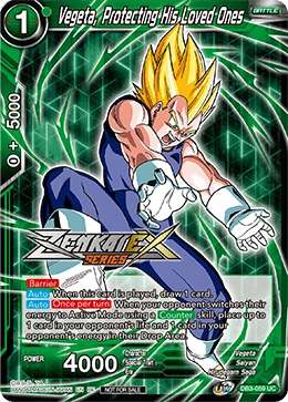 Vegeta, Protecting His Loved Ones DB3-059 Dragon Ball Masters card, Event