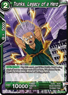 Trunks, Legacy of a Hero DB3-062 card