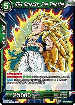 SS3 Gotenks, Full Throttle DB3-063 card