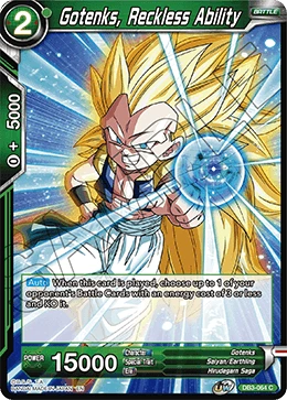 Gotenks, Reckless Ability DB3-064 card