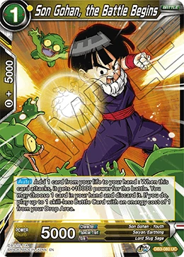Son Gohan, the Battle Begins DB3-080 card