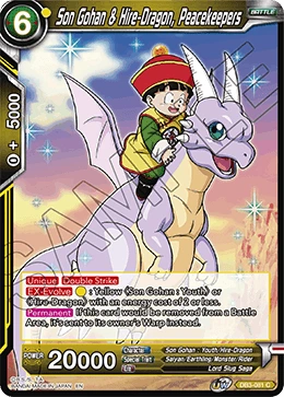 Son Gohan & Hire-Dragon, Peacekeepers DB3-081 card