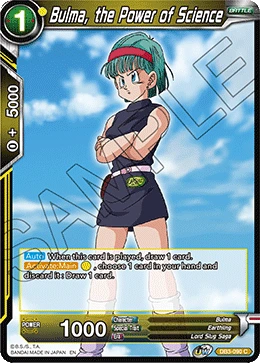 Bulma, the Power of Science DB3-090 Dragon Ball Masters card, Promo