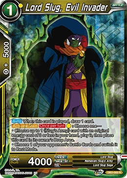 Lord Slug, Evil Invader DB3-093 Dragon Ball Masters card, Release Event