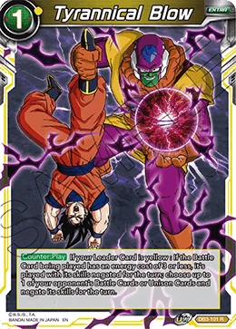 Tyrannical Blow DB3-101 card