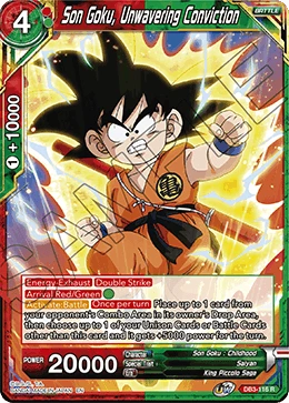 Son Goku, Unwavering Conviction DB3-116 card