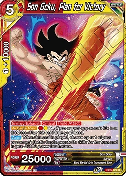Son Goku, Plan for Victory DB3-122 card