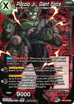 Piccolo Jr., Giant Force DB3-133_PR card