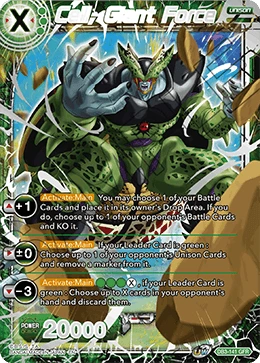 Cell, Giant Force DB3-141 Dragon Ball Masters card
