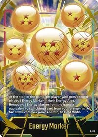Energy Marker E-05 Dragon Ball Fusion World card, Gold Stamped