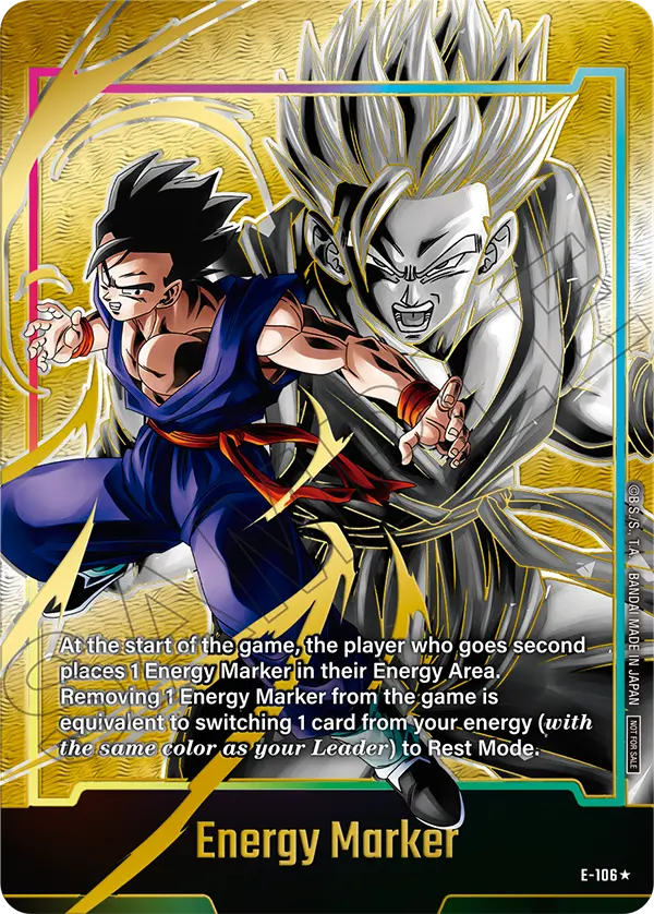 Energy Marker E-106 Dragon Ball Fusion World card, Promo