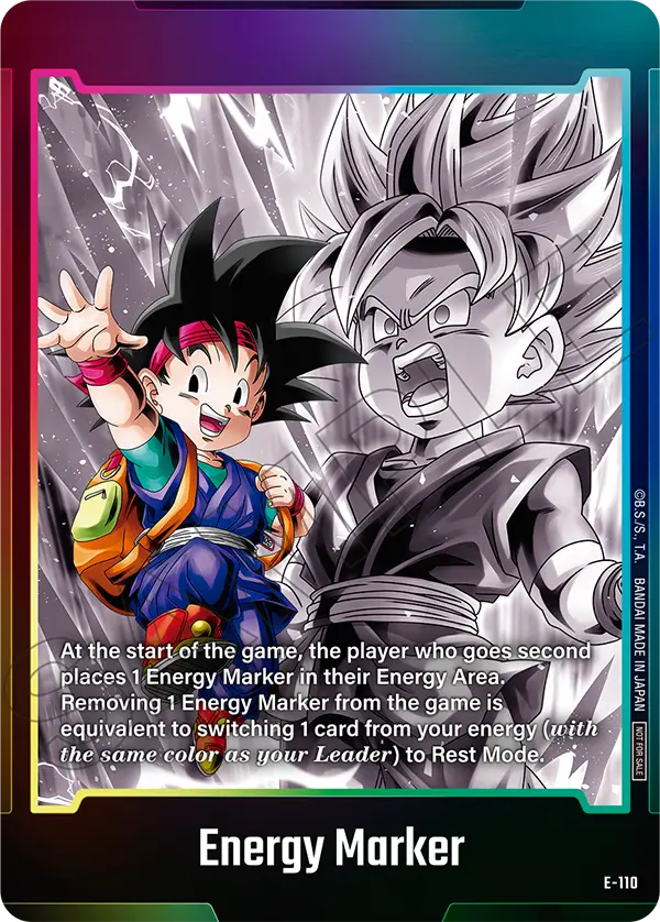 Energy Marker E-110 Dragon Ball Fusion World card, Promo