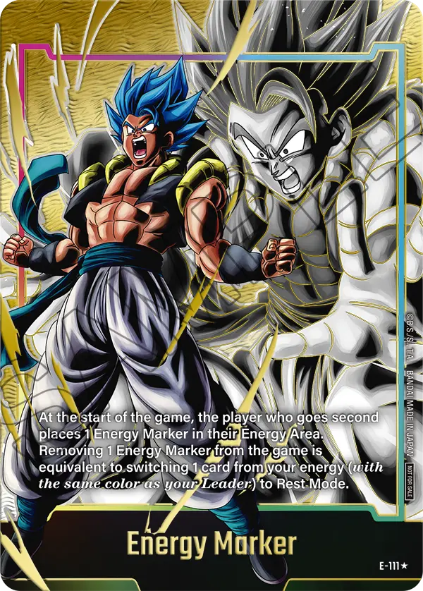 Energy Marker E-111 Dragon Ball Fusion World card, Promo