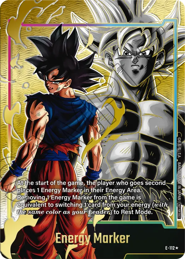 Energy Marker E-112 Dragon Ball Fusion World card, Promo