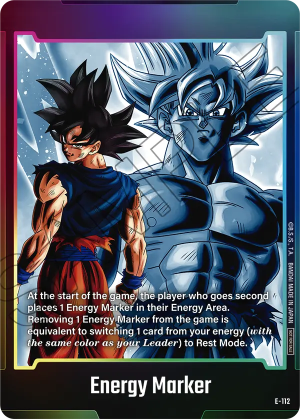 Energy Marker E-112 Dragon Ball Fusion World card, Promo