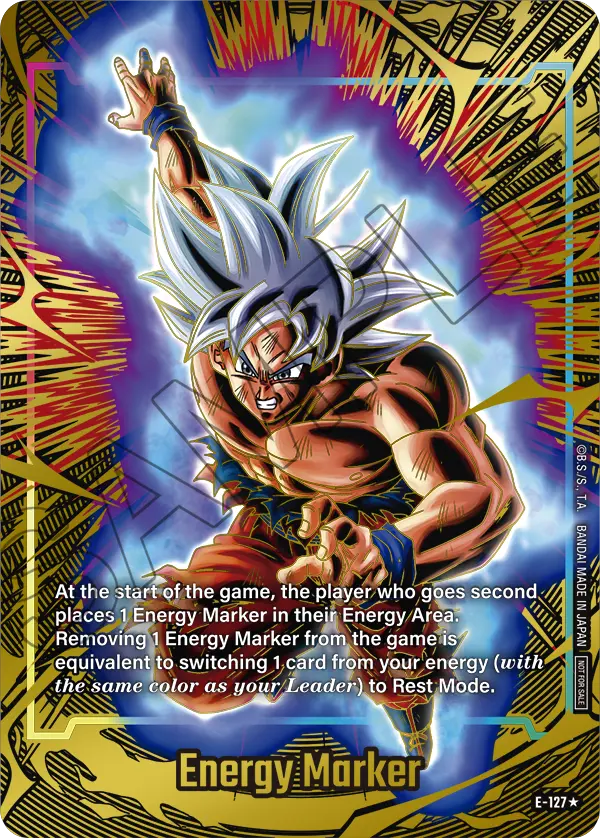 Energy Marker E-127 Dragon Ball Fusion World card, Promo